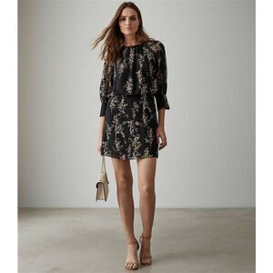 REISS Women's Roma Floral Printed Mini Dress size 0 US